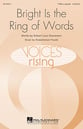 Bright Is the Ring of Words TTBB choral sheet music cover